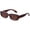 Khaki, variant on ibiyuan Womens Sunglasses 90's Fashion Rectangle Sunglasses For Women Black Tortoise Frame Retro Sun Glasses