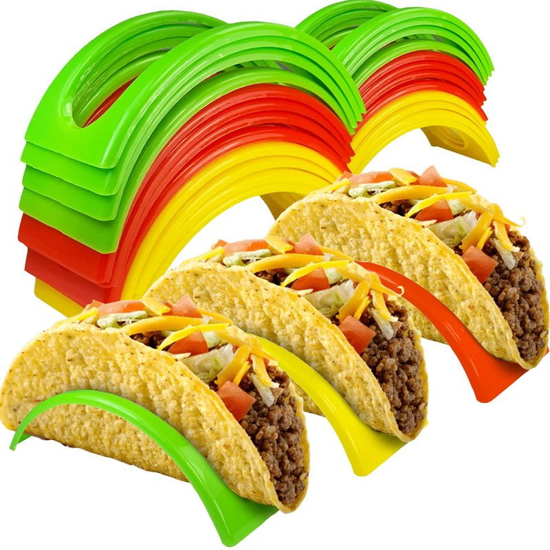 Taco Holder Stand 24 Packs (NonToxic, BPA Free Dishwasher