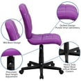 thumbnail image 6 of Flash Furniture Mid-Back Purple Quilted Vinyl Swivel Task Office Chair, 6 of 13