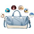 thumbnail image 4 of Bolsa de gimnasio Estrela para hombres y mujeres, bolsa de entrenamiento para el fin de semana, bolsa de hombro para la noche, ligera, con compartimento para zapatos y bolsa húmeda, 4 of 5