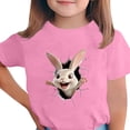 thumbnail image 1 of T-shirt à Manches Courtes pour Garçons, Col Rond, Décontracté, Graphique, pour Enfants, Haut en Mélange de Polyester, 1 Pce, 1 of 5