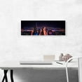 thumbnail image 2 of ARTCANVAS Dubai United Arab Emirates Night View Panoramic Canvas Art Print - Size: 36" x 12" (0.75" Deep), 2 of 9