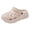 Khaki, variant on Platform Chunky Clogs Garden Shoes for Women with Back Straps Beach Summer Casual Wide Width Closed Toe Arch Support Non Slip Gardening Work Barefoot Water Sandals Khaki Size 6.5