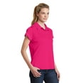 thumbnail image 4 of Sport Tek Contrast Stitch Micropique Polo (LST659) Pink Raspberry, XL, 4 of 6