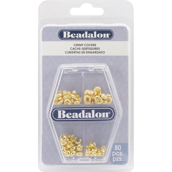 Crimp Covers Variety Pack 80/Pkg-Gold-Plated