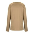 thumbnail image 5 of New & Trending for Spring Sawvnm Women's Fashion Solid Loose Long Sleeve T-shirt Pullover Tops for Women, 5 of 6