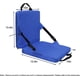 thumbnail image 2 of Asientos de estadio con respaldo, cojín para silla plegable para interiores y exteriores, cojín de estadio portátil con respaldo (negro), 2 of 5