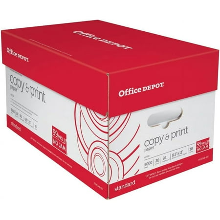 Office Depot® - Copy Paper - Quality Copy Paper 20 lb - Paper - 8-1/2" x 11" - Size 8-1/2" x 11" - White - 500 sh/rm - C