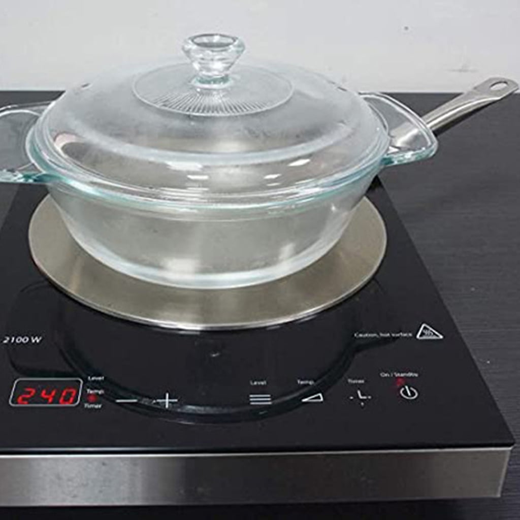 Oasiva Diffuser Plates for Electric Gas Stove Glass Induction Heat Diffuser with Handle