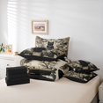 thumbnail image 6 of Homewish Skull Black Cat 7-Piece Twin Bedding,Vintage Flowers Bedding Comforter Set,Cream Black,Halloween Bed Set,Black Reversible, 6 of 8