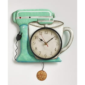 Retro Metal Pendulum Wall Clocks Sewing Machine Walmart Com