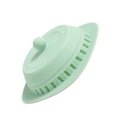 thumbnail image 3 of Fregadero Tapón de pelo Silicona 2 en 1 Lavabo Colador de bañera Baño Cocina Piso Alcantarillado Cubierta de desagüe, Verde claro Scienceny HA005083-01, 3 of 6