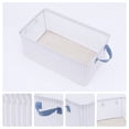 thumbnail image 2 of Unique Bargains Storage Bin with Handles 1 Pack Foldable Beige, 2 of 7