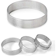 thumbnail image 3 of 25Pcs Circular Tart Rings with Holes Stainless Steel Fruit Pie Quiches Cake Mousse Mold Kitchen Baking Mould 7cm, 3 of 8