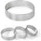 thumbnail image 3 of 10 piezas de anillos circulares para tartas con agujeros de acero inoxidable, moldes para tartas, mousse, tartas, quiches, pasteles, moldes para hornear en la cocina, 9 cm, 3 of 8