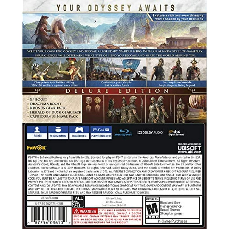  Assassin's Creed Odyssey - PlayStation 4 Standard Edition :  Ubisoft: Video Games