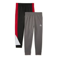 2-Pack RBX Boys Tricot Jogger Sweatpants, Sizes 4-16 (Various Colors)