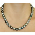thumbnail image 2 of 14K Gold 8-10mm Tahitian South Sea Multicolor Cultured Pearl Necklace - AAAA Quality, 18" Length, 2 of 7
