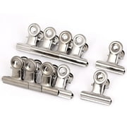 REGALWOVEN Office Paper Ticket File Spring Loaded 1.2 Long Metal Binder Clips Clamps 10Pcs