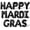 Black, variant on Letter Balloons - HAPPY MARDI GRAS 16" Inch Alphabet Letters Foil Mylar Balloon Mardi Gras Party Banner (Gold)