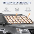 thumbnail image 2 of Lsque Maple leaf nut Mushroom 2 PCS Windshield Sun Shade | CarFoldable Window Covers | Car Accessories Reflect UV for Universal Cars SUV Truck | Small, 2 of 7