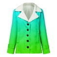 thumbnail image 5 of Fashion Winter Warm Caots for Womens Plus Size Zip Up Composite Plush Button Lapels Jacket Outwear Coat, 5 of 5