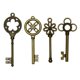 thumbnail image 4 of Steampunk - de 20 llaves góticas, de abalorios de joyería vintage y colgante Salvador Encantos de bronce vintage, 4 of 10