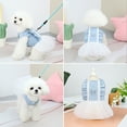 thumbnail image 5 of BAETEUY Dog Dress Elegant Non-sticky Hair Unique Pet Sunshine Denim Dress for Pomeranian, 5 of 8