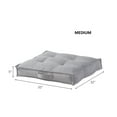thumbnail image 3 of Square Tufted Floor Pillow - Cement - Medium (32 in.), 3 of 6