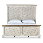 Steve Silver Bear Creek Rustic Ivory Queen Panel Bed
