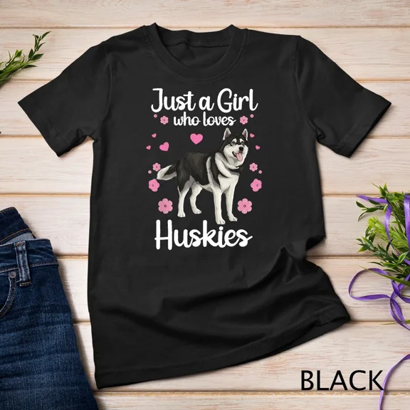 Funny Huskies Women Girls Siberian Husky Dog Lover Pet Unisex T-Shirt up to size 5XL