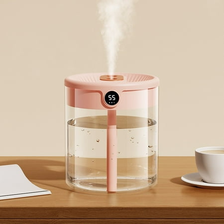 

2023 Upgraded Humidifiers for Bedroom 2L Cool Mist Humidifier USB Portable Desk Humidifier Humidifier with 3 Mist Modes Auto Shut-Off for Travel & home Super Quiet（pink）