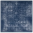 thumbnail image 2 of SAFAVIEH Adirondack Wyatt Traditional Distressed Area Rug, Navy/Ivory, 6' x 6' Square - Transitional Modern Design, Navy & Ivory, Ideal for Living Room, Bedroom, Dining Space, 2 of 14