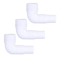 thumbnail image 1 of Connecteur Adaptateur Coude, 3Pcs 90 Degrés Tuyau Raccord Conception Standard Installation Facile Durable pour le Remplacement, 1 of 8