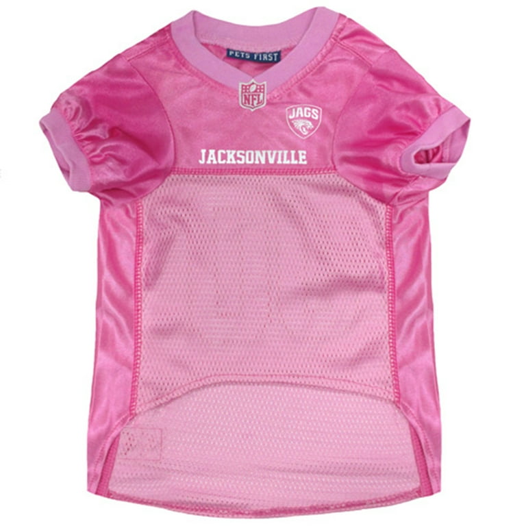 Pets First NFL Jacksonville Jaguars Pink Jersey for DOGS & CATS