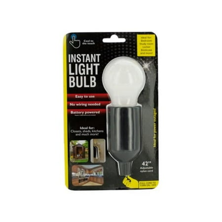 

Kole Imports OS909-24 Instant LED Light Bulb with Pull Cord - Pack of 24