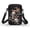 Happy Skeletons, variant on HELLHERO Cross Body Purse Halloween Cats Purple Stylish Polyester Double Layer Men, Women 4.33x1.97x7.09 Outdoor Daily Use