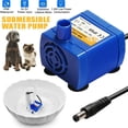 thumbnail image 4 of Pet Cat Dog Water Fountain Pump Replacement Electric Water Feeder Quiet Drinking, 4 of 5