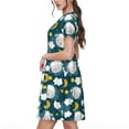 thumbnail image 7 of Spring Summer Dresses for Women 2025 - Sweet Dream Lamb Wedding Guest Dresses, Beach Vacation Clothes, Hawaiian Sundresses Casual Short Sleeve Dress for Women with Pockets, 7 of 7