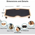 thumbnail image 2 of Ergonomic wooden footrest promotes circulation, improves comfort, and supports 350 lbs, 2 of 4