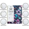 thumbnail image 3 of See it Bigger Monthly Weekly Planner Large (9.25″ x 11″) Blue Floral, 15 month, Apr 2025-Jun 2026, 3 of 8