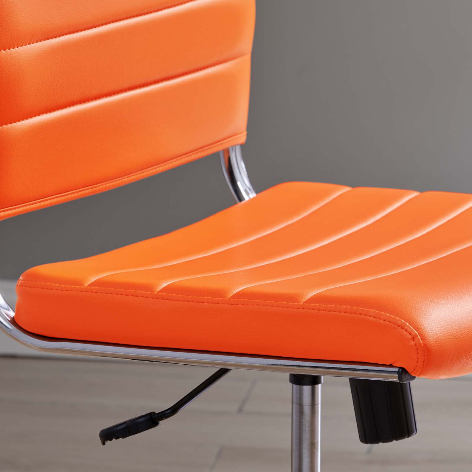 Modway Jive Armless Midback Leatherette Office Chair, Multiple Colors