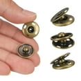 thumbnail image 6 of Uxcell 12 Set Sew-on Snap Buttons 25mm Metal Snap Fastener Buttons, Bronze, 6 of 7
