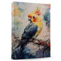 Cockatiel Pied Canvas Wall Art Animal Decor, Cockatiel Pied Canvas Prints Wild Animal Artwork for Living Room Bedroom Office 190HD272