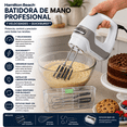 thumbnail image 3 of Batidora de Mano Profesional Hamilton Beach 7 Velocidades y Función QuickBurst con Batidor y Ganchos para Masa Blanco, 3 of 9
