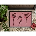thumbnail image 3 of Dancers Linen Pink Polkadots Door Mat, 3 of 4