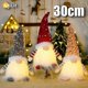thumbnail image 3 of 2024 Doll 30/45cm Elf Gnome With Led Light Decorations For Home Xmas Navidad New Year 2024 Children's Gifts, 3 of 5