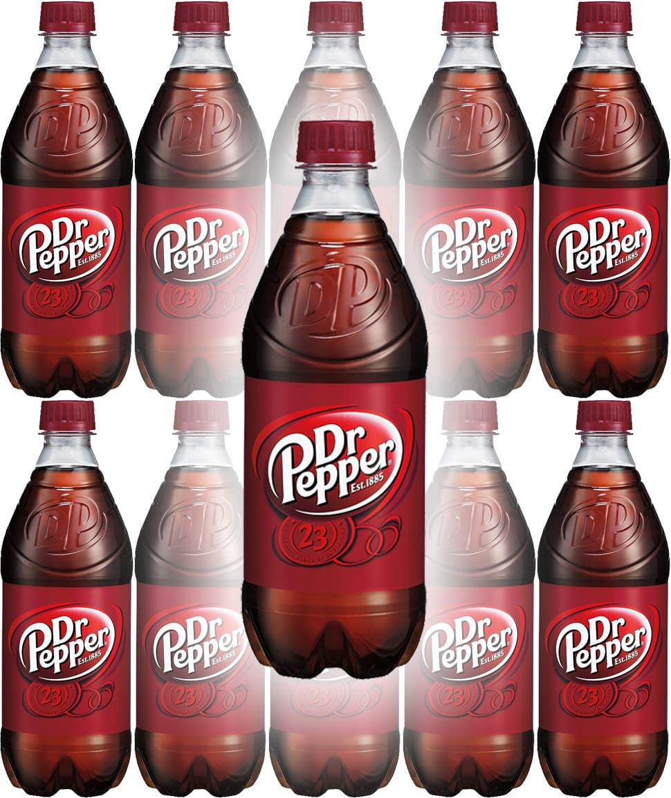 Doctor Pepper 20oz Soda Bottles, Pack of 16 (Total of 240 FL OZ)
