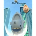thumbnail image 4 of Unisex Cute Shark Slides for Men Women Anti-Slip Open Toe House Shark Slippers Casual Beach Shoes, Sole Sandals Women Slides（5.5-6.5）, 4 of 6