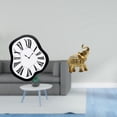 thumbnail image 2 of Reloj de pared con escultura de acrílico fundido, figura de animal de resina creativa y única, adorno decorativo de lujo para el escritorio, el dormit, 2 of 8